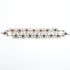 Turkoman belt ornament, silver & glass 41 x 6 cm - The Nomads Tent
